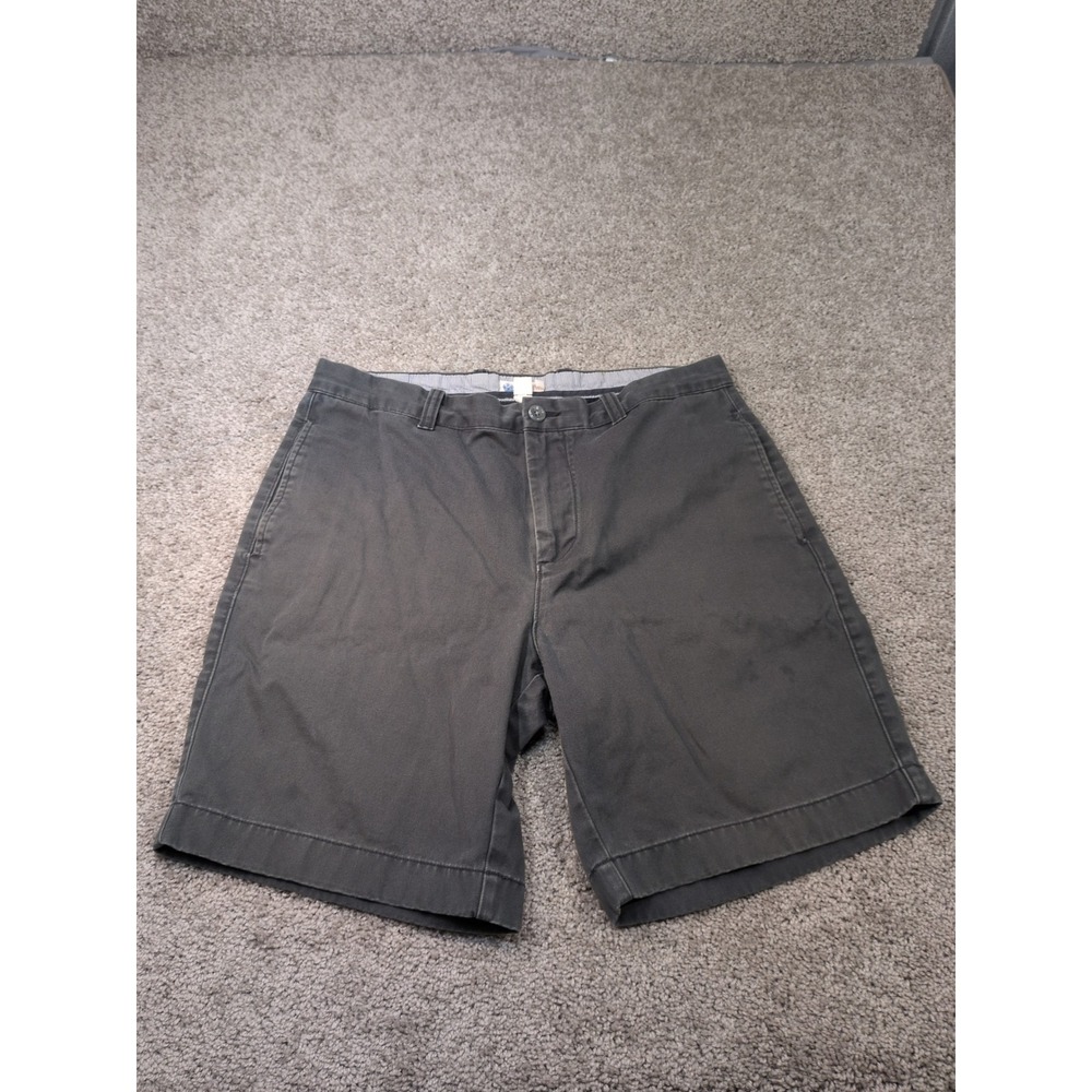 J.Crew Mens Charcoal Grey Cotton Chino Shorts Size 34 Style 90454 Regular Fit